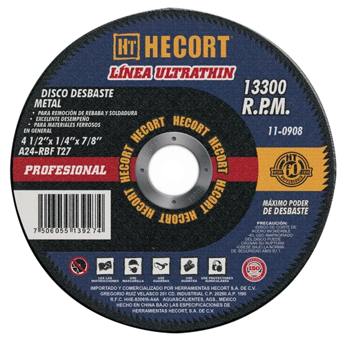 Disco de Corte 7" A60-TBF T1 para Acero Inoxidable