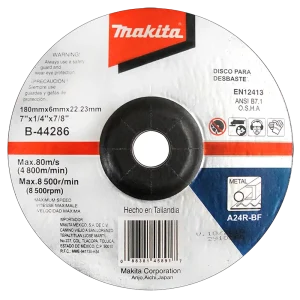Disco de Desbaste Makita 4-1/2 x 1/4 x 7/8 A90364 - Potencia y Precisión