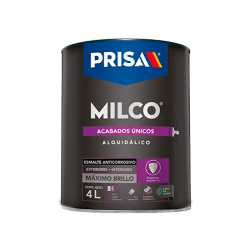 MILCO® Esmalte Alquidálico Acabado brillante-Pintura para metales y paredes
